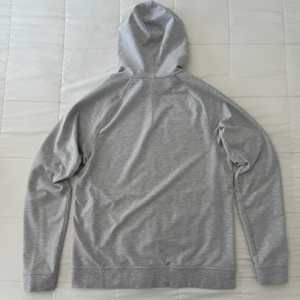 lululemon athletica Light Gray Performance Jacket with Beige Tee